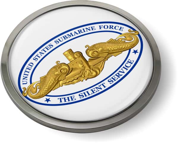 U.S. Navy Submarine Force - Silent Service - Gold Dolphins Emblem